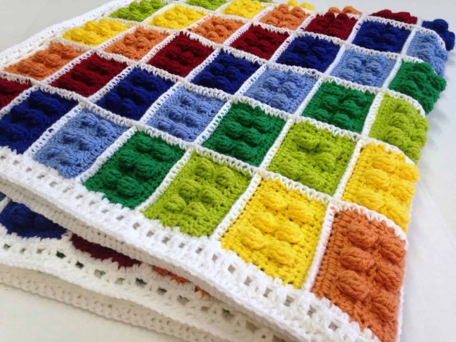 Lego Theme Crochet Blanket - Craftaboo.com