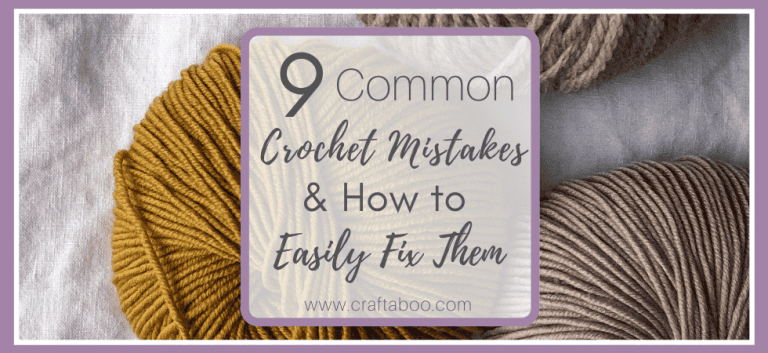 9 Common Crochet Mistakes & How to Easily Fix Them - www.craftaboo.com