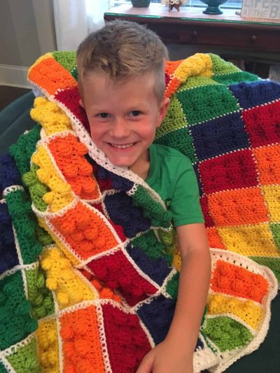 IMG_1188 Crochet Building Brick Blanket Pattern (PDF Digital Download)