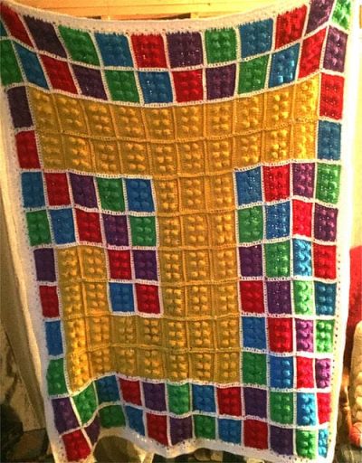 IMG_1307_medium2 Colorful LEGO-inspired crochet blanket with a large letter design