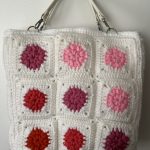 IMG_8242 Granny Square Tote Bag Crochet Pattern with Structure (Instant Download)
