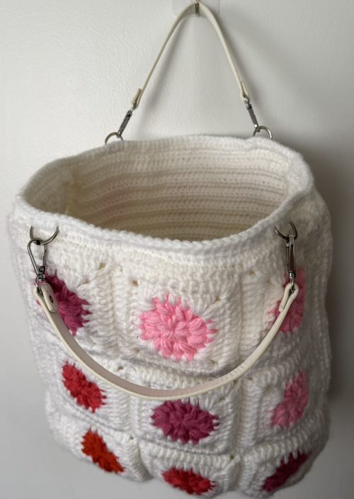 IMG_8245 Granny Square Tote Bag Crochet Pattern with Structure (Instant Download)