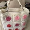 IMG_8249 Granny Square Tote Bag Crochet Pattern with Structure (Instant Download)