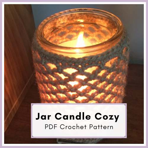 Blog Featured Image (30) Crochet Jar Candle Cozy Pattern (Two Styles, One PDF)