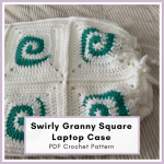 Blog Featured Image (33) Swirly Granny Square Laptop Case (Instant PDF Download)