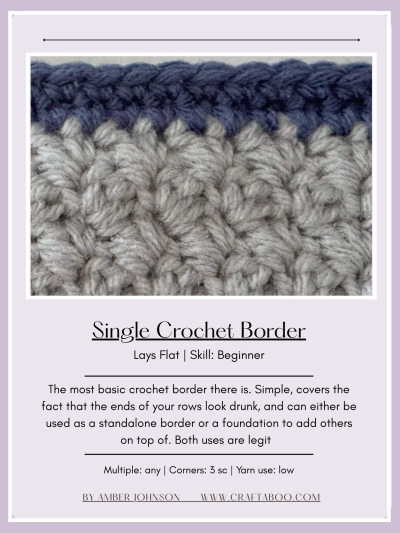 Copy of Placeholder Text Crochet Borders for Blankets: Printable (PDF) Cheat Sheet